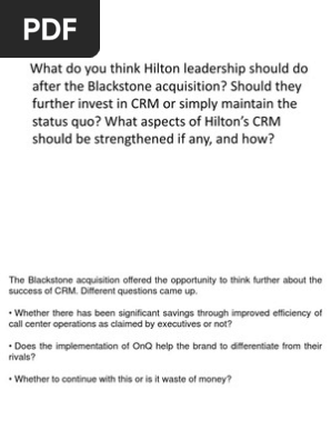 Hilton blackstone acquisition who owns hilton hotels